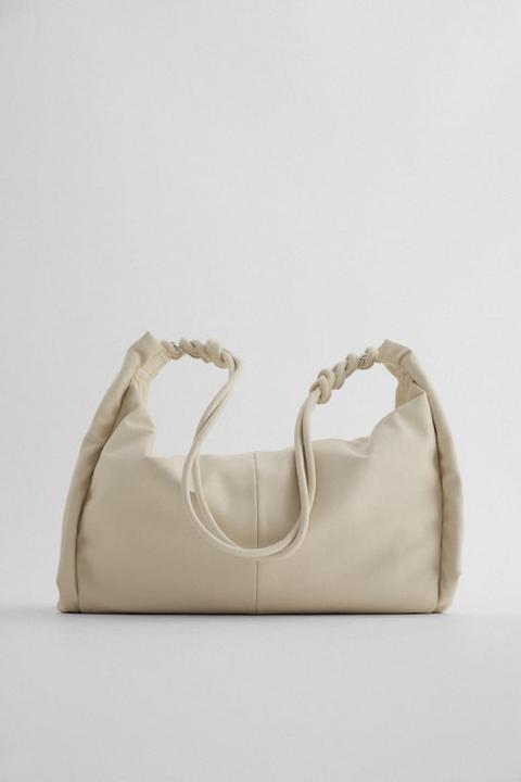 Bolso Shopper Fruncido Lateral