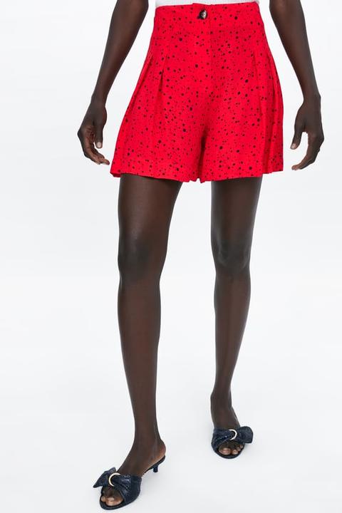 Loose-fitting Bermuda Shorts With Button