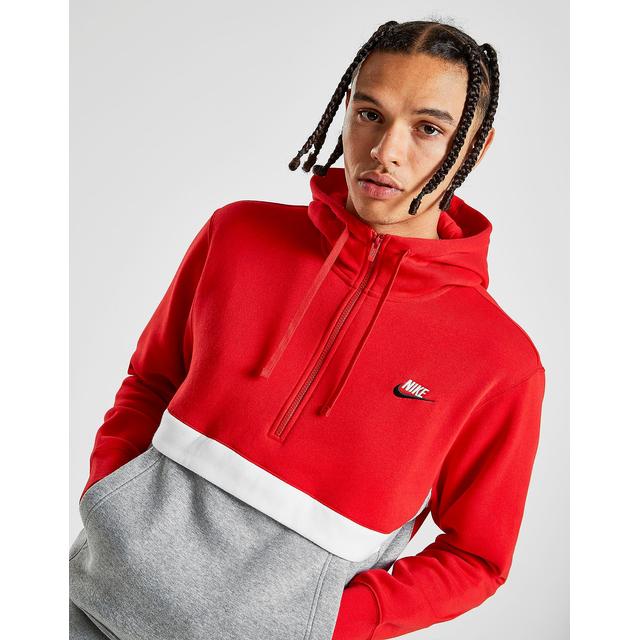 Pelmel Cartas credenciales Regularmente Nike Foundation 1/2 Zip Hoodie - Red - Mens from Jd Sports on 21 Buttons