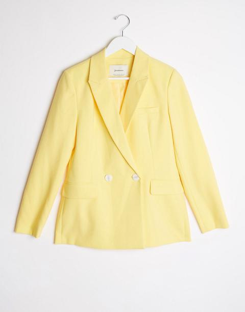 Stradivarius Blazer In Yellow