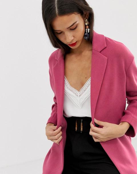 Stradivarius - Cappotto In Jersey - Rosa