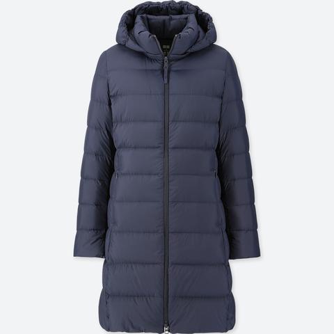 Women Ultra Light Down Hooded Coat