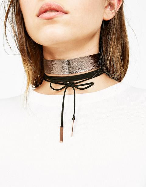 Set 2 Collares Choker Metalizado