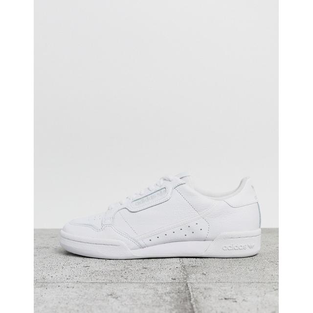 adidas originals continental 80s trainers in triple white