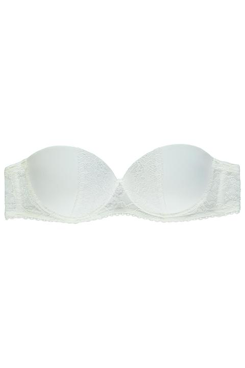 Reggiseno A Fascia Madrid Microfibra E Pizzo