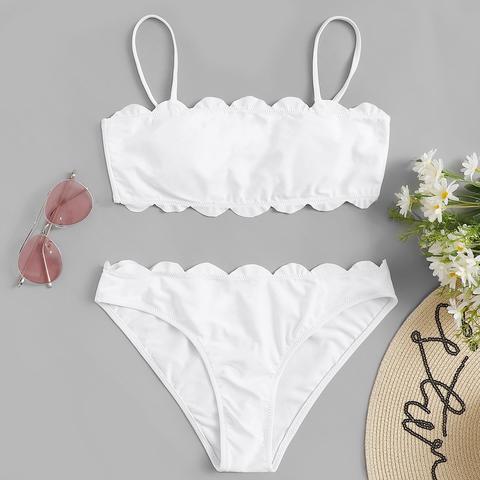 Set De Bikini Ribete En Abanico