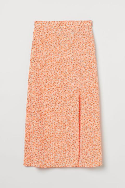 Jupe En Viscose - Orange