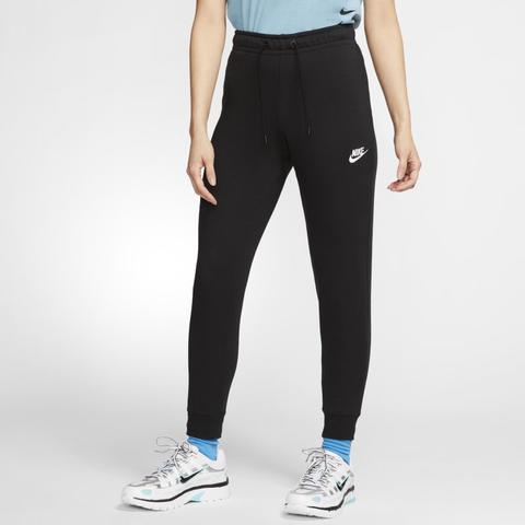 Nike Sportswear Essential Women's Mid-rise Fleece Trousers - Black