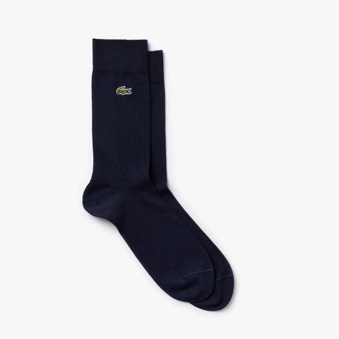 Calcetines De Hombre En Mezcla De Algodón Con Cocodrilo Bordado
