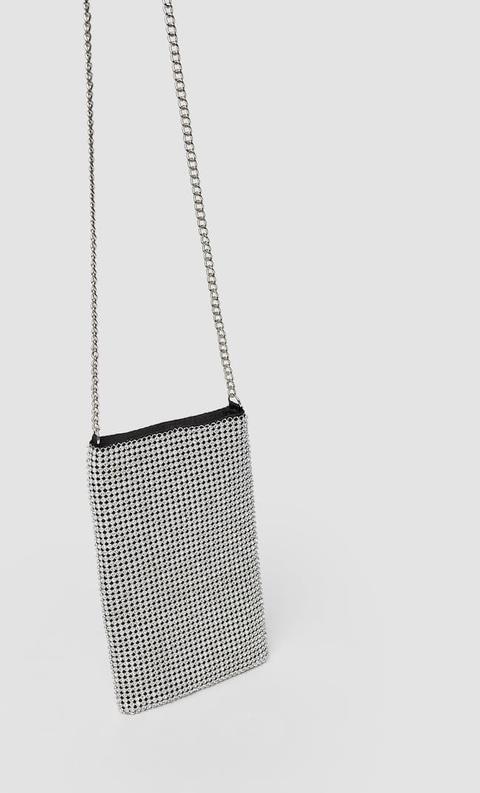 Stradivarius Besace Pour Smartphone Femme Gris 103