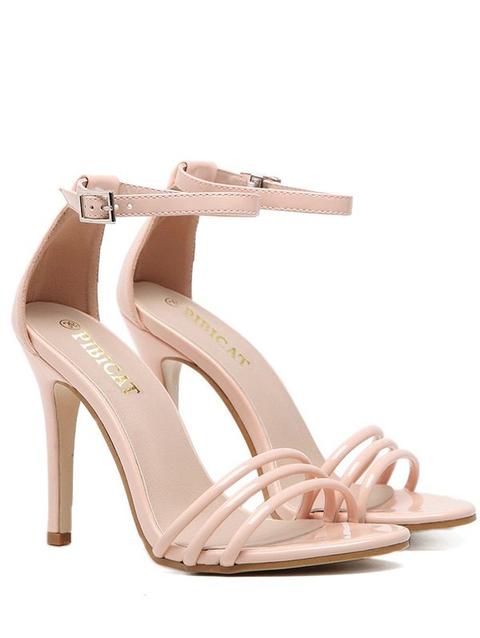 Ankle Strap Strappy Patent Leather Sandals