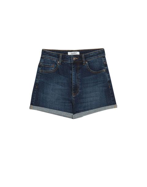 Shorts Denim Tiro Alto