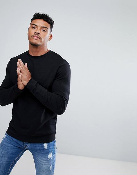 Asos Design Sweatshirt In Black