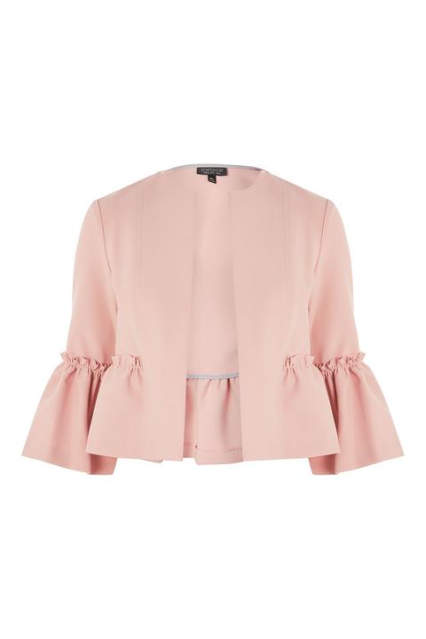 Crop Frill Raw Jacket