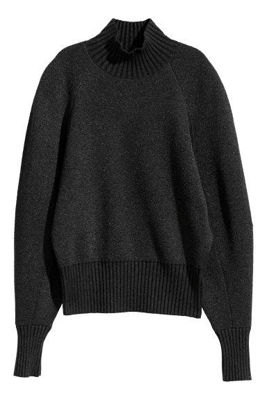 Knitted Polo-neck Jumper