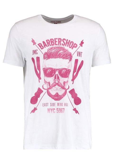 Yourturn Barbershop Camiseta Print White