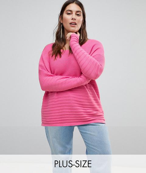 Junarose - Maglione A Coste - Rosa