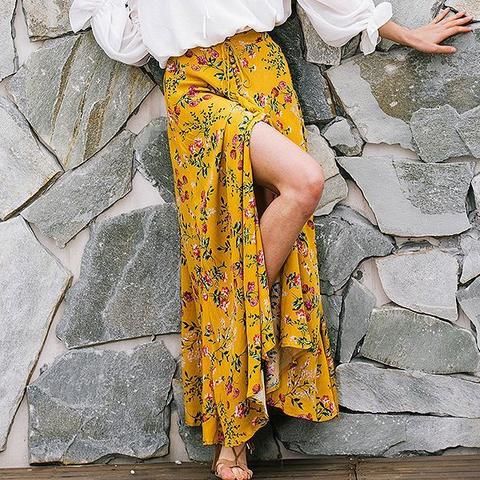 Alie Floral Bohemian Summer Skirt