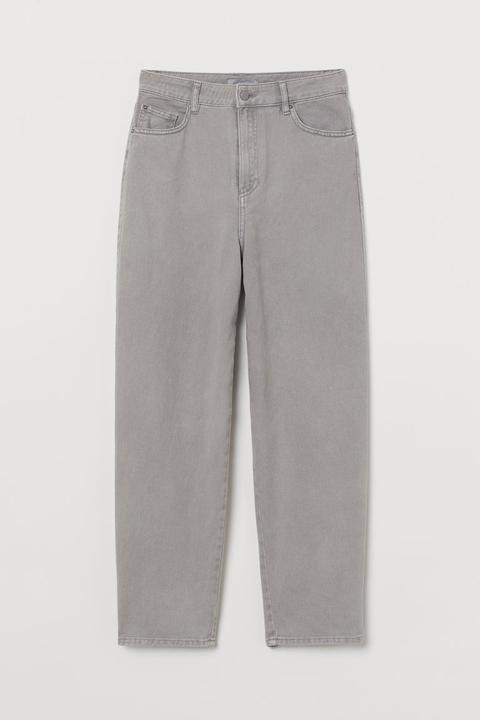 Pantalón Tobillero De Sarga - Gris