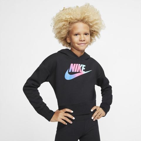 Nike Sportswear Older Kids' (girls') Cropped Hoodie - Black Nike en 21 Buttons
