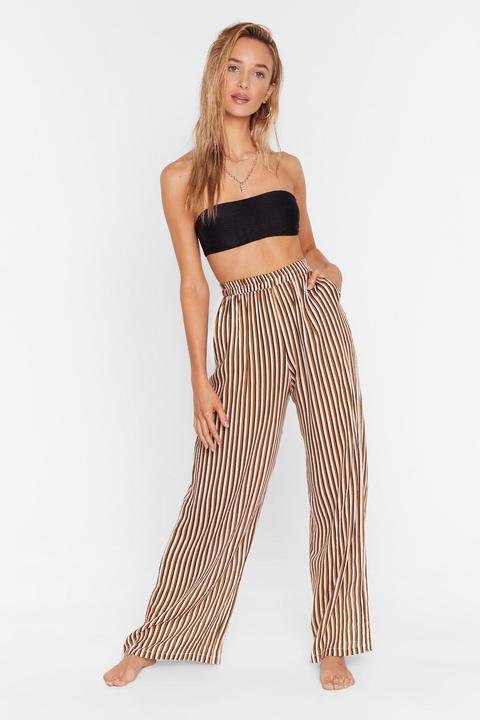 Womens Straight To The Beach Striped Cover