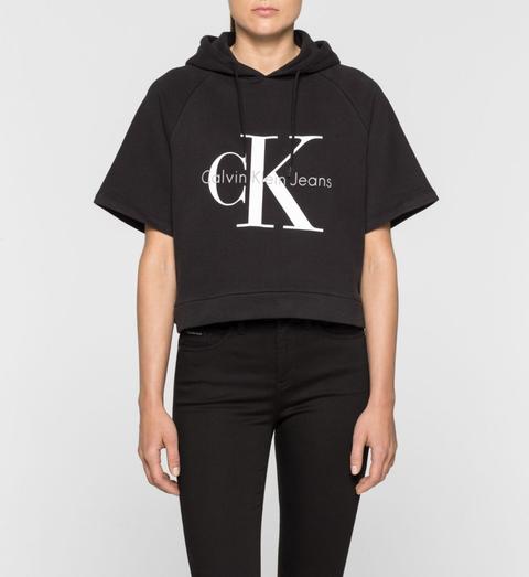 Cropped Logo Hoodie