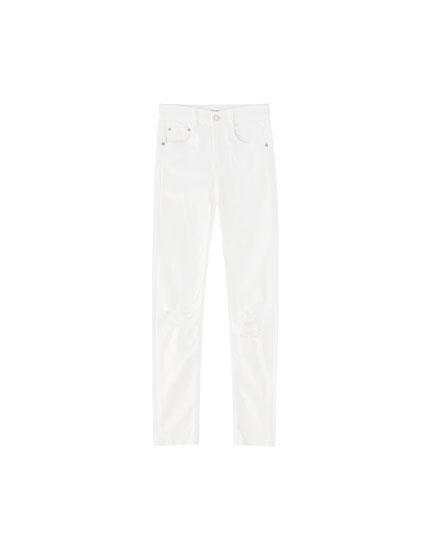 Jeans Push Up Blanco