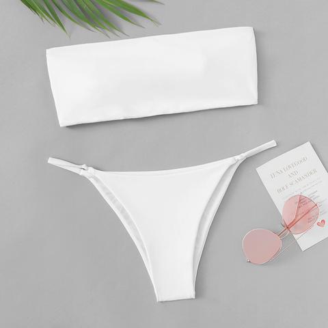 Bandeau Con Bikini Tanga-grande