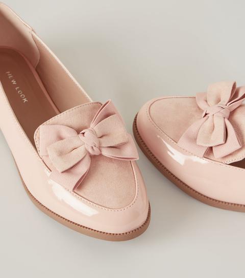 new look pink loafers