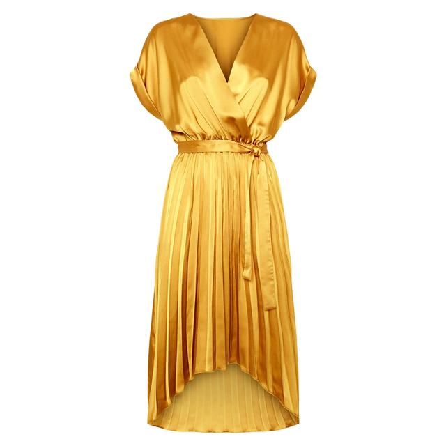 new look gold dress