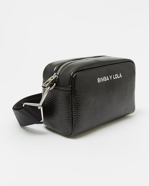 Bolso Bandolera S Brillante Negro de Bimba Y Lola en 21 Buttons