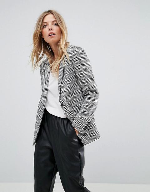 Americana De Cuadros Sencilla Mansy De Asos Tailored