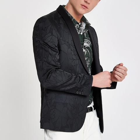 black textured blazer