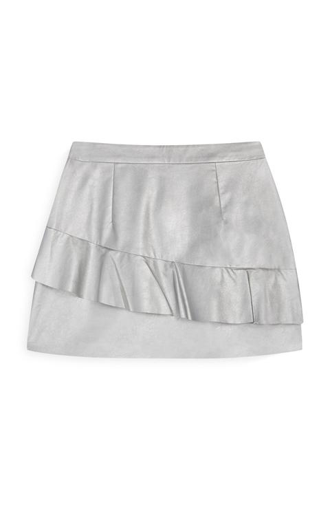 Silver Metallic Skirt