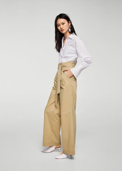 Pantaloni Paper Bag