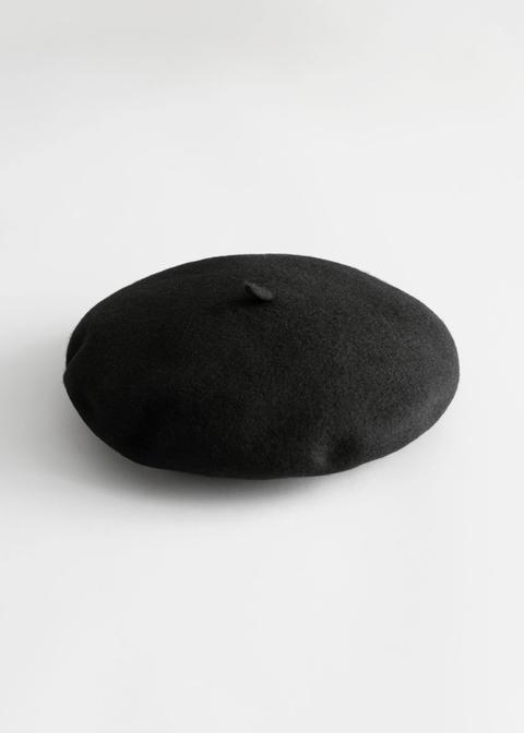 Wool Beret - Black