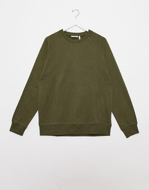 Sudadera Verde Caqui Paris De Weekday