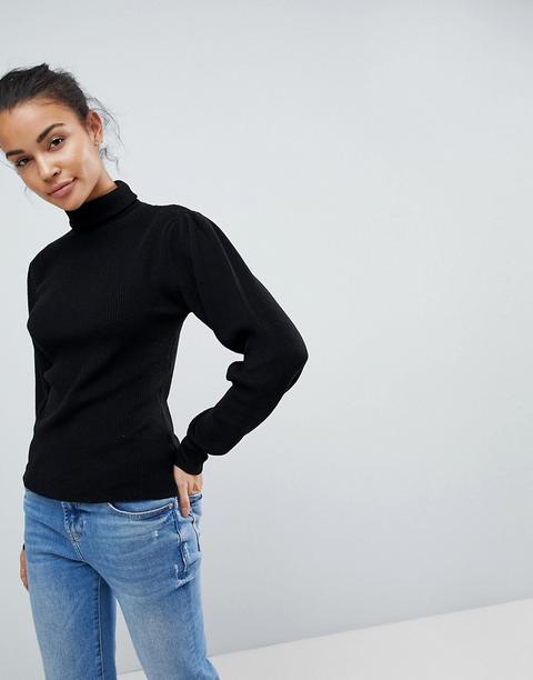 Fashion Union - Maglione Dolcevita - Nero