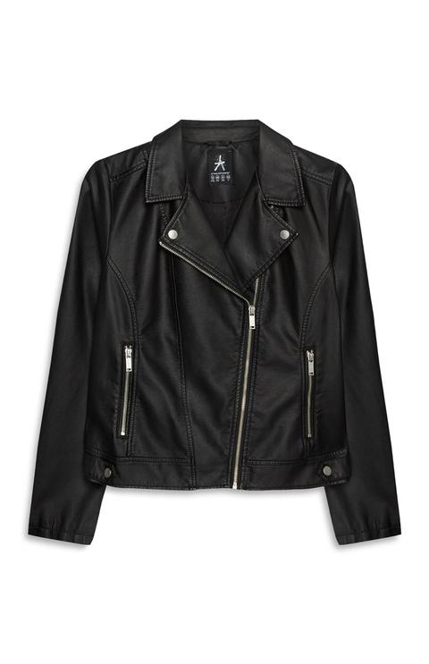 Black Faux Leather Jacket