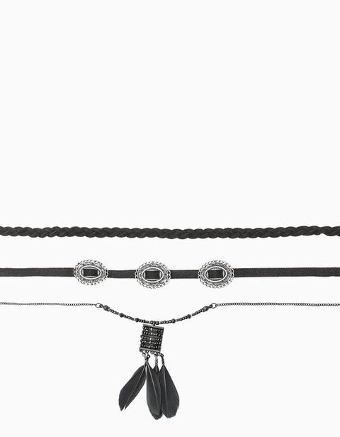 Set 3 Chokers Boho