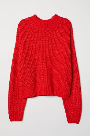 H & M - Pullover In Maglia - Rosso