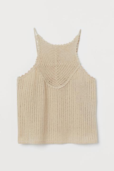 Top Au Crochet - Beige