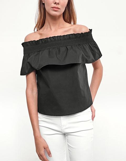 Camicetta Spalle Scoperte Nero