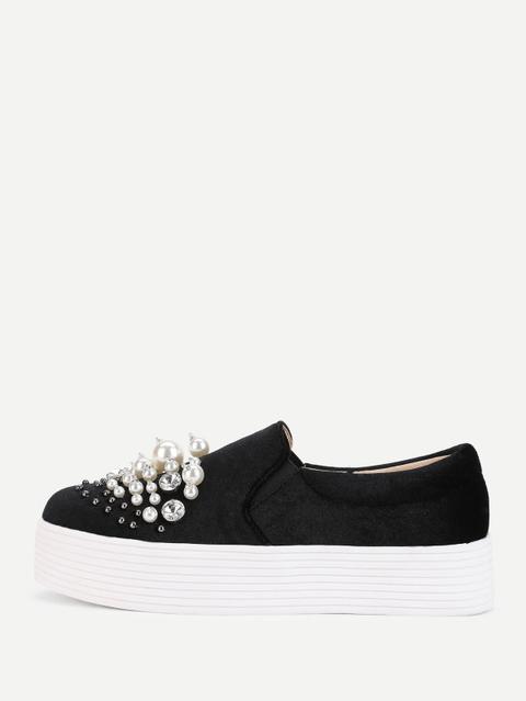 Plimsolls Con Perle Sintetiche