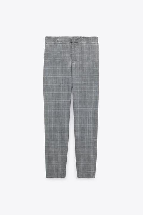 Pantalon De Costume À Carreaux