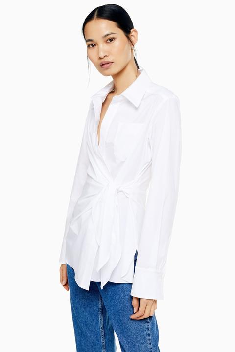 Womens **wrap Shirt By Topshop Boutique 