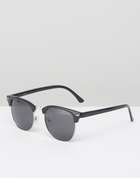 Asos - Occhiali Da Sole Rétro Neri - Nero