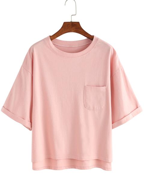 T-shirt A Tasche