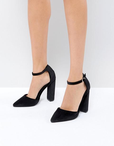 Boohoo Ankle Strap Pointed Heeled Shoe from ASOS on 21 Buttons