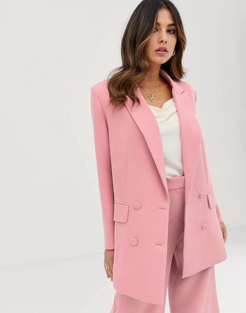 Asos Edition - Veste Croisée-rose